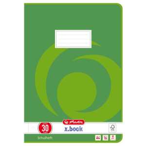 HLZ Schulheft A4 16 Bl Lineatur 30 blanko gelocht perf