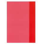HLZ Heftumschlag A4 transparent rot
