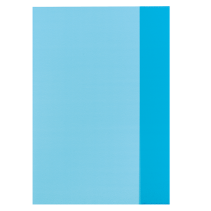 HLZ Heftumschlag A4 transparent blau
