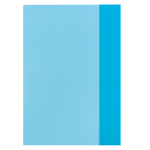 HLZ Heftumschlag A4 transparent blau