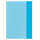 HLZ Heftumschlag A4 transparent blau