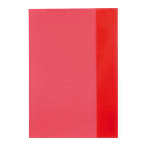 HLZ Heftumschlag A5 transparent rot