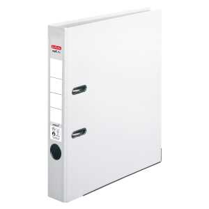 Herlitz Ordner maX.file protect A4 5cm ws PP-FolienbezugWechselfenster