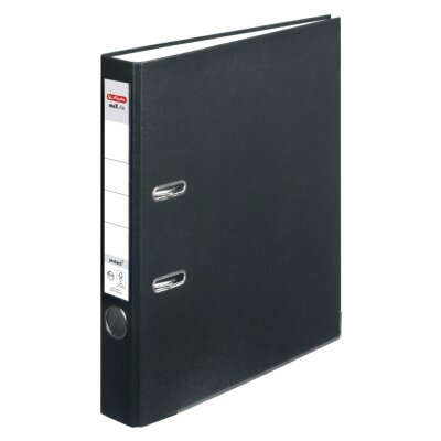 Herlitz Ordner maX.file protect A4 5cm sw PP-Folienbezug Wechselfenster