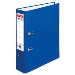 Herlitz Ordner maX.file protect A4 8cm bl PP-FolienbezugWechselfenster