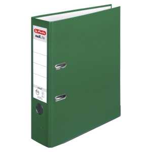 Herlitz Ordner maX.file protect A4 8cm gn PP-FolienbezugWechselfenster