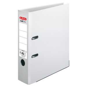 Herlitz Ordner maX.file protect A4 8cm ws PP-FolienbezugWechselfenster