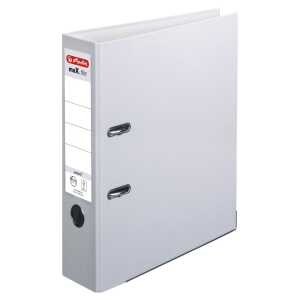 Herlitz Ordner maX.file protect A4 8cm gr PP-FolienbezugWechselfenster