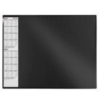 Herlitz Schreibunterlage 63x50cm schwarz mit Kalender...