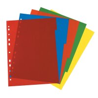 Herlitz Register A4 PP 5-teilig vollfarbig 5 Farben...