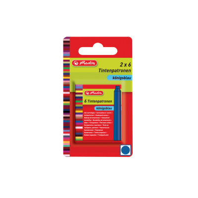 Herlitz Tintenpatrone Standard blau 2x6St passend für viele Marken