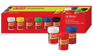 Herlitz Schulmalfarbe 6 Töpfe 4008118643023