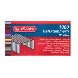 Herlitz Heftklammer No.24/6 verzinkt 1.000er Schachtel