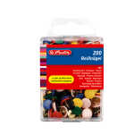 Reißnagel (Büro) rund farbig sortiert 200er...