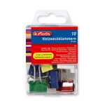 Herlitz Foldbackklammer 19mm Metall 60Bl farbig sortiert...