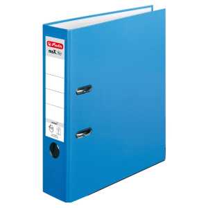Herlitz Ordner maX.file protect A4 8cm aq PP-FolienbezugWechselfenster