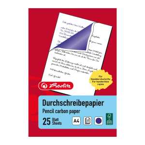 HLZ Blaupapier - blau-violett A 4 Einlegemappe mit 25 Blatt