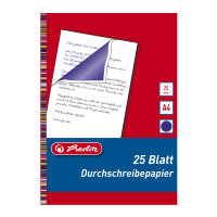 Herlitz Durchschreibepapier A4 25 Bl. blau-violett, in...