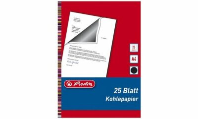 Herlitz Kohlepapier A4 25 Blatt schwarz in Faltschachtel