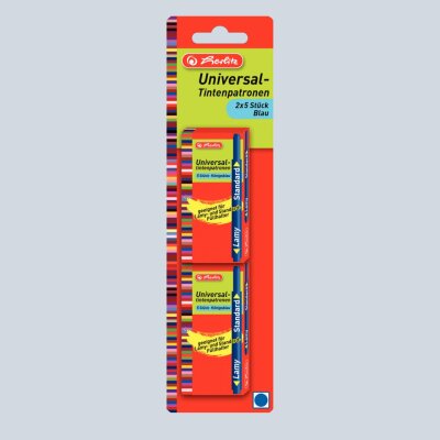 Herlitz Universal-Tintenpatronen bl 2x5St für viele Marken