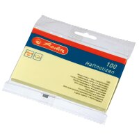 Herlitz Haftnotizblock 125x75mm 100 Blatt hellgelb HW