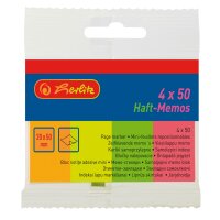 Herlitz Haft-Memos 20x50 4x50Stk neon HW