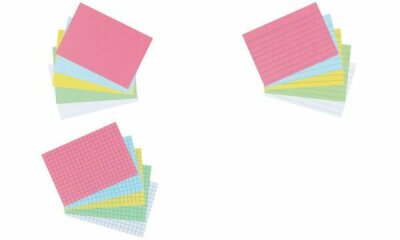 Herlitz Karteikarte A7 kariert ws 100St hf eingeschweißt mit Aufreißfaden