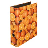 Herlitz Ordner maX.file A4 8cm Orangen Innenspiegel sw