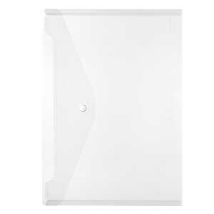 HLZ Dokumententasche PP Druckknopf A4 transp farblos