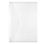 HLZ Dokumententasche PP Druckknopf A4 transp farblos