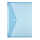 HLZ Dokumententasche PP Druckknopf A4 transp blau