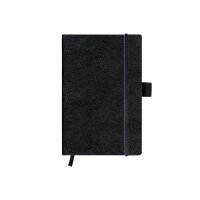 Herlitz Notizbuch Classic A6 96 Blatt karie schwarz mit...