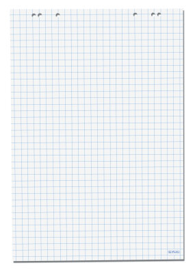 Herlitz Flipchartblock 68x99cm 20 Blatt kariert 25mm/blanko 80g/m² FSC Mix