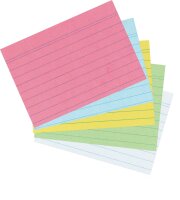 Herlitz Karteikarte A5 liniert rosa 100St hf...