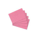 Karteikarte A8 100Stück liniert rot