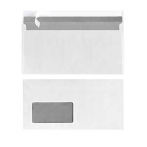 Briefumschlag DL hk. mF hfr ws 25St mit Innendruck Folienpackung