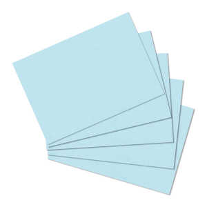 Karteikarte A5 100Stück blanko blau
