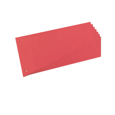 Herlitz Trennstreifen Trapez 12,0x23,0cm rt 100St Kraftkarton gelocht