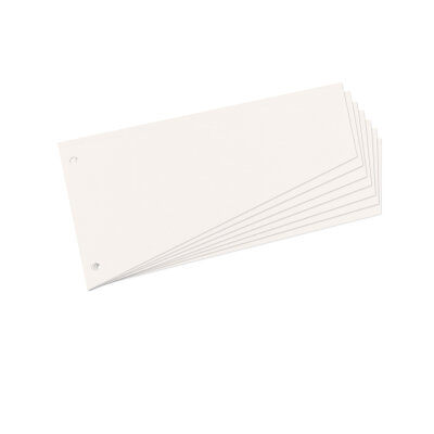 Herlitz Trennstreifen Trapez 12,0x23,0cm ws 100St Kraftkarton gelocht