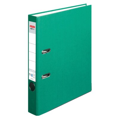 Herlitz Ordner maX.file nature+ A4 5cm gn Kraftpapierbezug sk Rückenschild