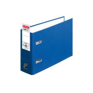 Ordner maX.file protect A5 quer bl 8cm PP-Folienbezug Wechselfenster