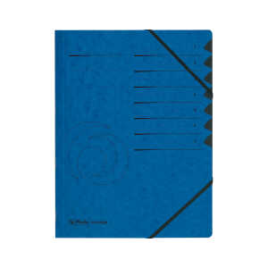 Ordnungsmappe A4 Quality 1-7 blau, Quality-Karton, 355 g/qm