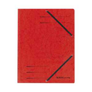 Herlitz Einschlagmappe A4 Karton rt mit Gummizug