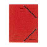 Herlitz Einschlagmappe A4 Karton rt mit Gummizug