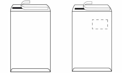 Herlitz Versandtasche C4 90g hk. mF ws 10St mit Innendruck in Folienpackung