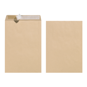 HLZ Versandtaschen C4 hk ohne Fenster , braun - 10er Pack