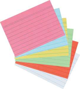 Herlitz Karteikarte A5 liniert or 100St hf eingeschweißt