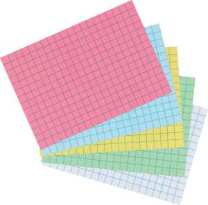 Herlitz Karteikarte A6 kariert gn 100St hf eingeschweißt
