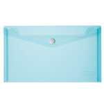 HLZ Dokumententasche PP Druckknopf A5 transp blau