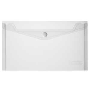 HLZ Dokumententasche PP Druckknopf DIN lang transp farblos